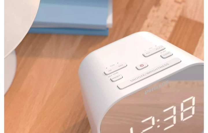 Stojący zegar radiowy z budzikiem Philips TAR4406 (4895229116658) - obraz 8