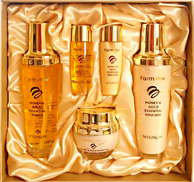 Набор по уходу за кожей лица FarmStay Honey & Gold Essential Skin Care ...