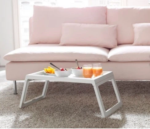 Переносний столик - піднос зі ніжками, що складаються для ноутбука IKEA KLIPSK білий 002.588.82 - зображення 12