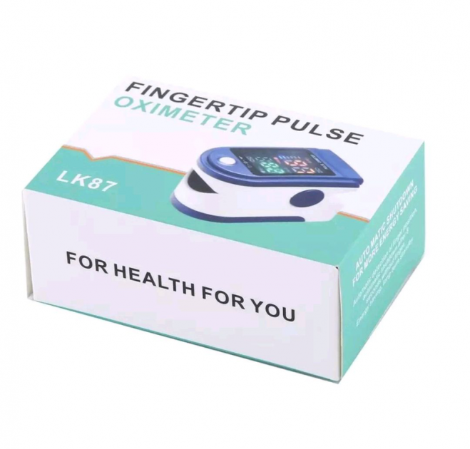 Пульсоксиметр на палец Fingertip PULSE OXIMETER LK87 с монитором пульса и кислорода в крови - изображение 4
