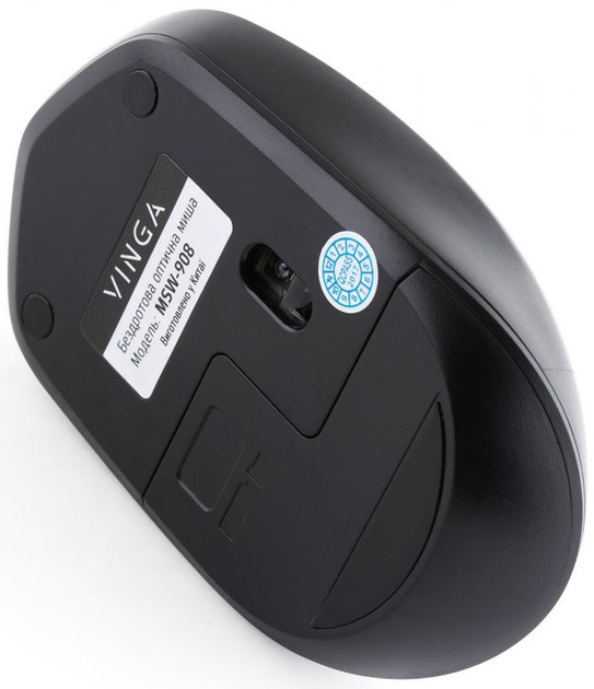 Мышь Vinga MSW-908 Silent Click Wireless Black/Blue - изображение 8