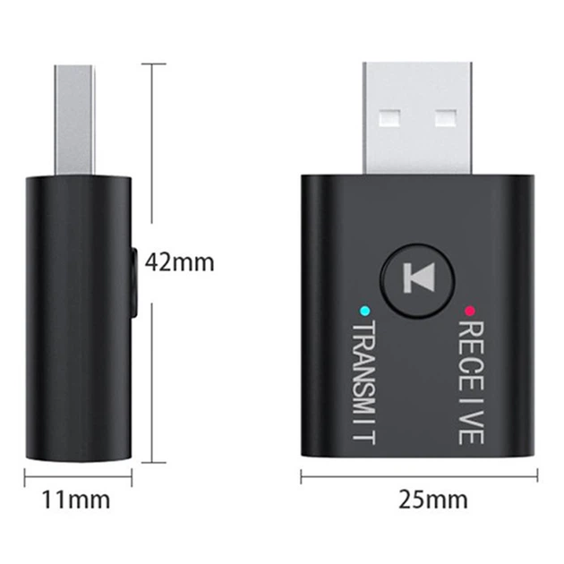 Аудіо адаптер Bluetooth 5.0 U&P TR6 Black (TR6b) - зображення 4