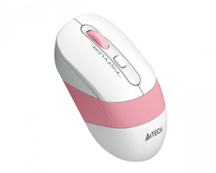 Мышь беспроводная A4Tech FG10 Pink/White USB - изображение 2