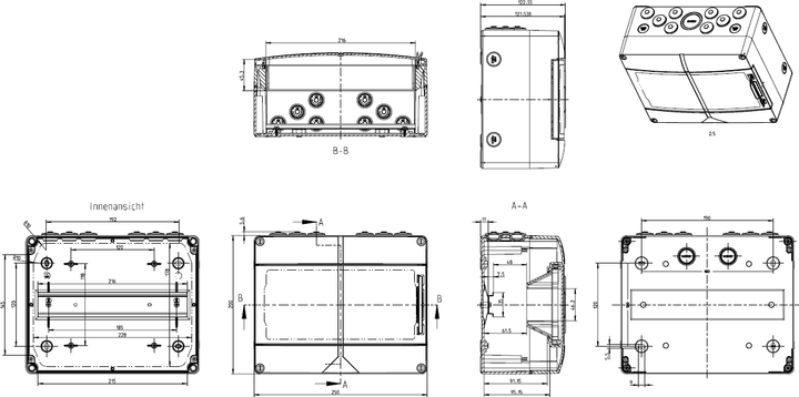 Розподільний щит Spelsberg AK 12 порожній IP65 (sp73541201) - зображення 2
