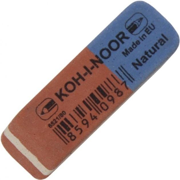 Ластик "Koh-i-noor" Blue Star красно-синий универсальный № 6521/80 ...