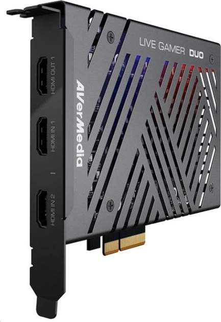 Карта захоплення відео AVerMedia Live Gamer Duo GC570D Black (61GC570D00A5) (61GC570D00A5) - зображення 5