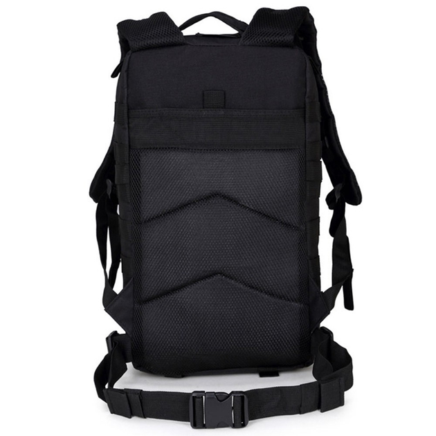 Армейский рюкзак тактический универсальный 41x22x20 см черный 50410 - изображение 2