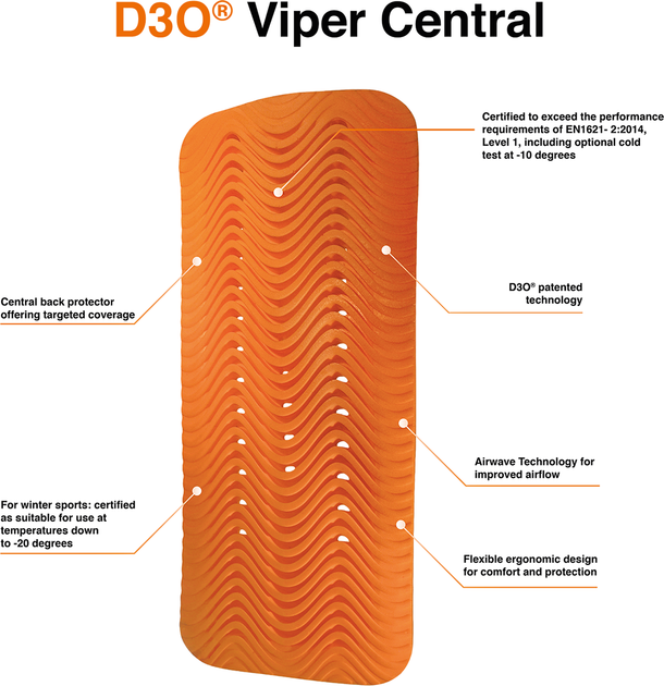 Захист спини Icon D3O Viper, XL (860760) - изображение 3
