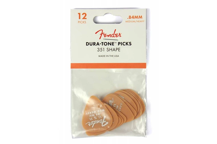 Набор медиаторов Fender 351 DURA-TONE .84 12-PACK, BUTTERSCOTCH BLONDE - изображение 3