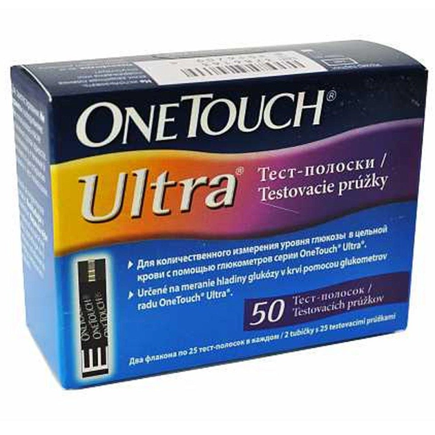 Тест-полоски One Touch Ultra #50 - Ван Тач Ультра - изображение 1