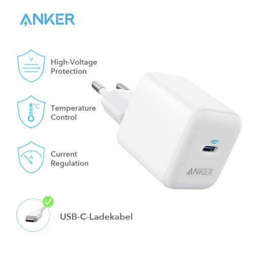 Адаптер живлення Anker Charge Fast PowerPort 3 20W (A2632) - зображення 2