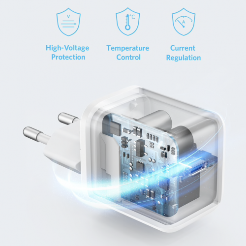Адаптер живлення Anker Charge Fast PowerPort 3 20W (A2632) - зображення 3