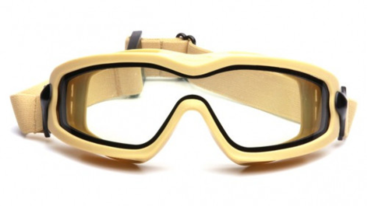 Тактические очки-маска Pyramex V2G-PLUS SAND прозрачные (2В2Г-Т10П) - изображение 2