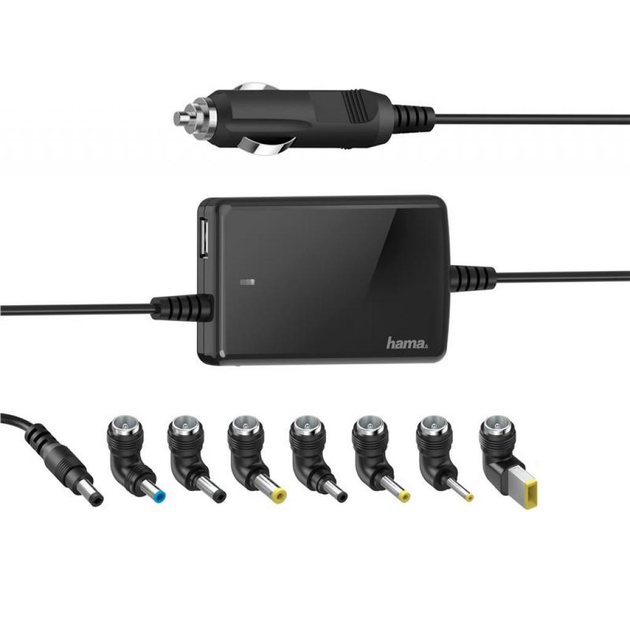 Блок питания к ноутбуку Hama Автомобильный 12V 70W Универсальный (00200008) - изображение 1