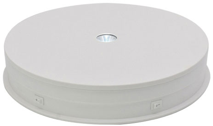 Поворотный стол Puluz для предметной съемки с подсветкой 30 см Белый ...