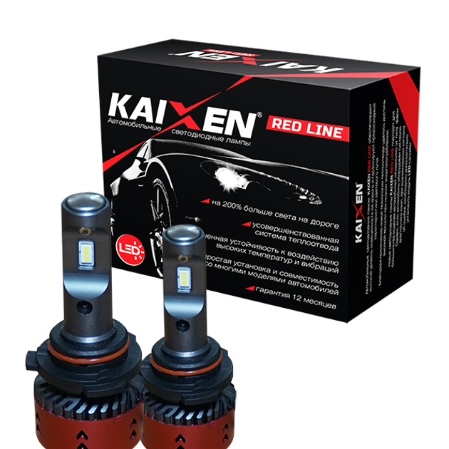 Светодиодные автолампы KAIXEN RedLine HB4/9006 (35W-6000K) – фото ...
