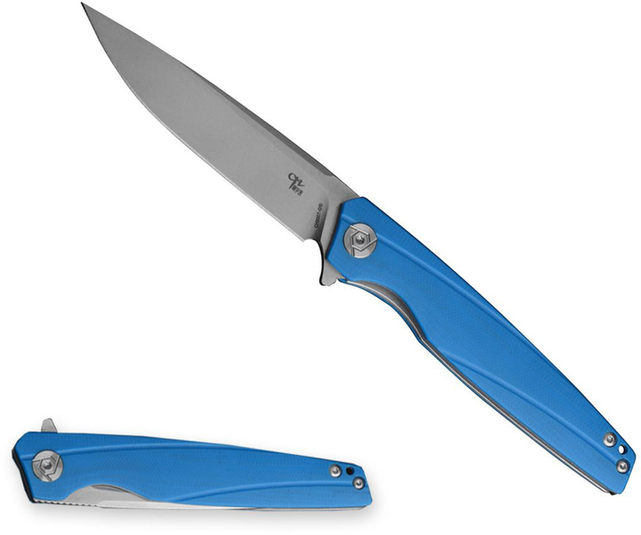 Карманный нож CH Knives CH 3007-G10 Blue - изображение 2