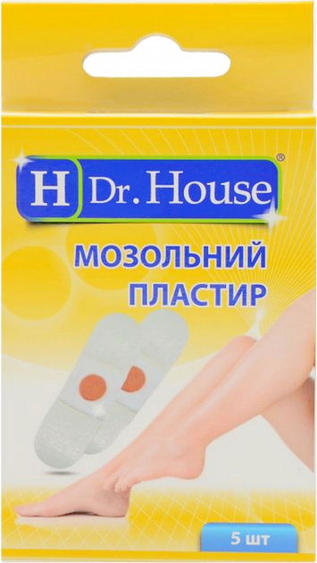 Набор пластырей H Dr. House мозольных 7х2 см 5 шт (5060384392240) - изображение 1