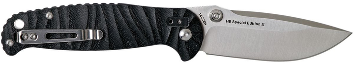 Карманный нож Real Steel H6 grooved black-7785 (H6-groovedblack-7785) - изображение 2