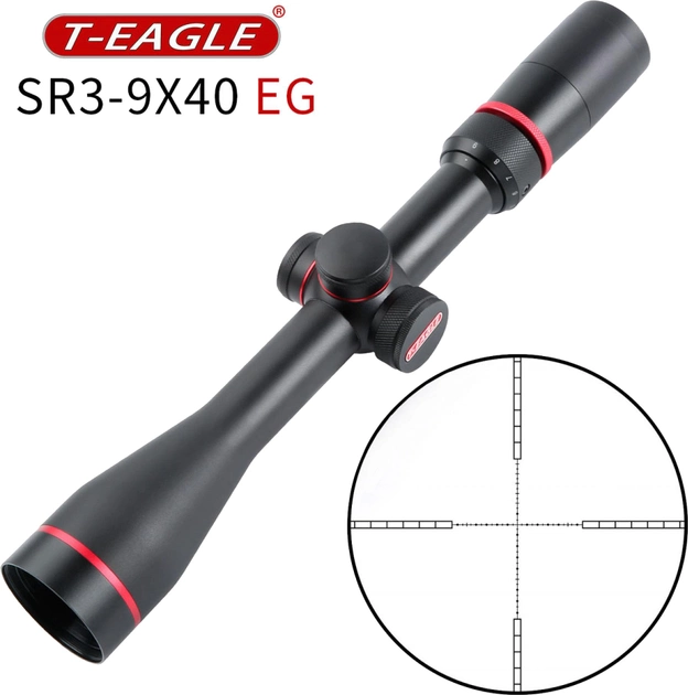 Оптичний приціл T-EAGLE SR 3-9х40 EG (SR 3-9X40 IR) - зображення 4