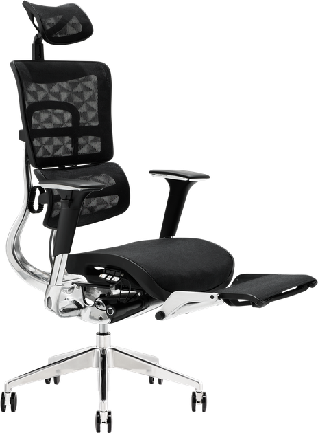 Офисное эргономичное кресло GT Racer X-801L Black (W-51) - изображение 8
