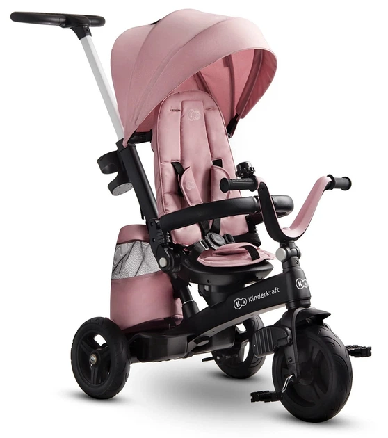 Rowerek trójkołowy Kinderkraft Easytwist Mauvelous Pink (KKRETWIPNK0000) - obraz 2