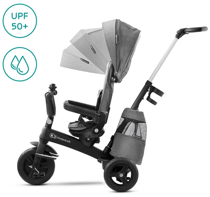 Rower trójkołowy Kinderkraft Easytwist Platinum Grey (KKRETWIGRY0000) (176375) - Zdjęcie 9 Rower trójkołowy Kinderkraft Easytwist Platinum Grey (KKRETWIGRY0000) (176375) - obraz 9
