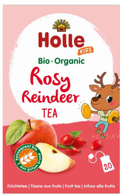 Акція на Чай фруктовий пакетований органічний Holle Rosy Reindeer для дітей і дорослих 20 пакетиків від Rozetka