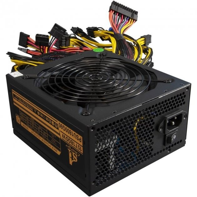Блок питания 1stCharger 1ST1800W 16xPCI-E - изображение 1