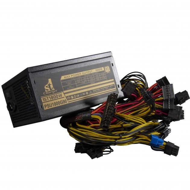 Блок питания 1stCharger 1ST1800W 16xPCI-E - изображение 2