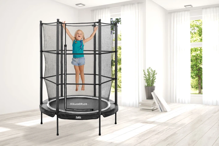 Батут Salta Junior trampoline круглий 140 см Black (5426A) - зображення 6
