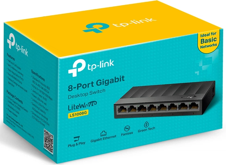 Switch TP-LINK LS1008G - obraz 2