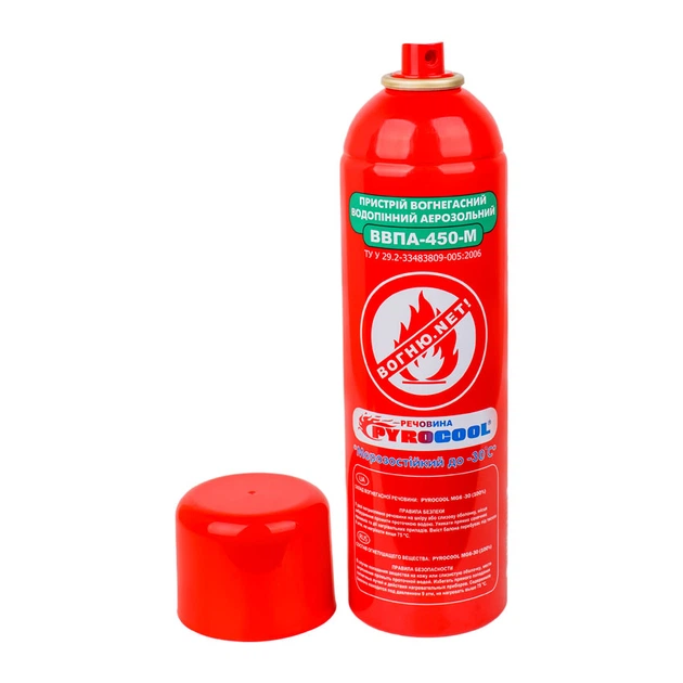 R̲O̲Z̲E̲T̲K̲A̲ | ВОГНЕГАСНИК PYROCOOL ВВПА-450-М ВОДОПІННИЙ АЕРОЗОЛЬНИЙ ...