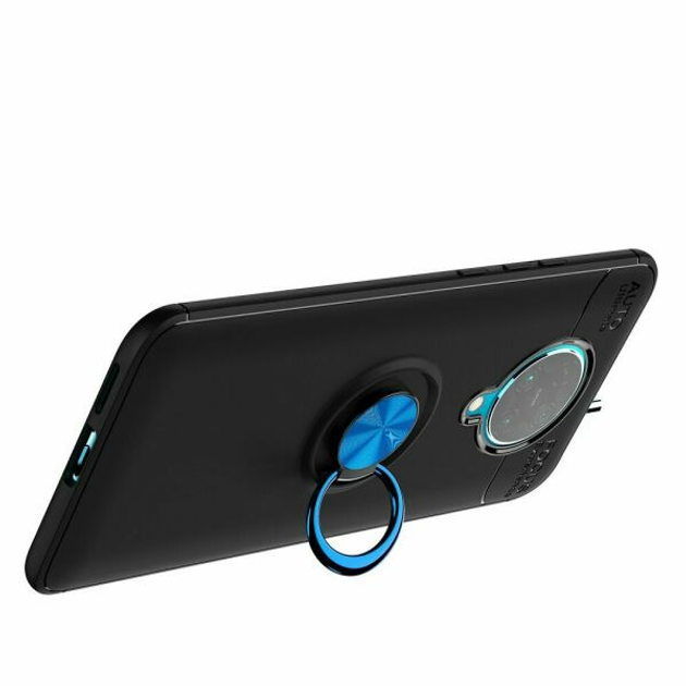 Захисний чохол Unicase Magnetic Ring для Xiaomi Poco F2 Pro Redmi K30 Pro Black Blue 6501