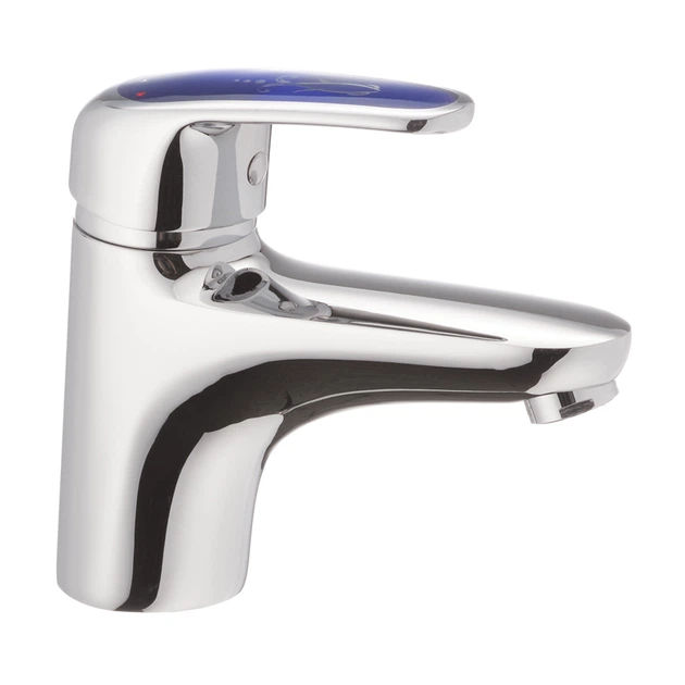 Смеситель для умывальника Haiba MAGIC 001 с синей ручкой (HB0662 ...