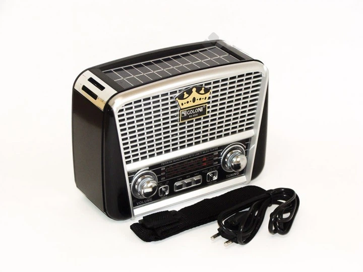 Радиоприемник GOLON-RX-456 SOLAR USB+SD Черный - изображение 2