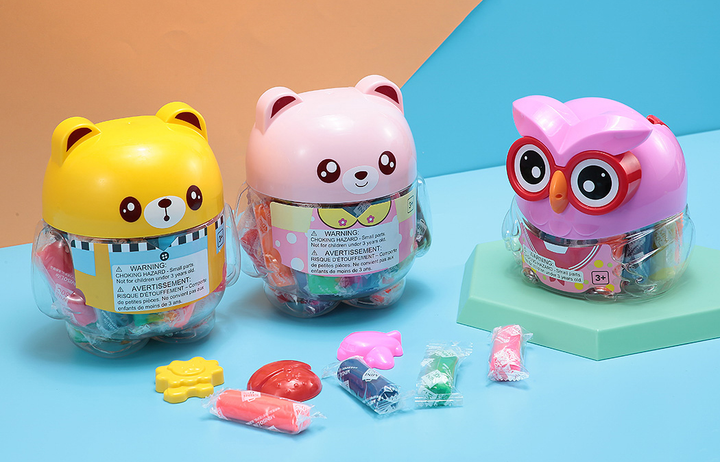 Пластилин цветной Miniso Мишка 24 цвета желтый (6922317111023) – фото ...