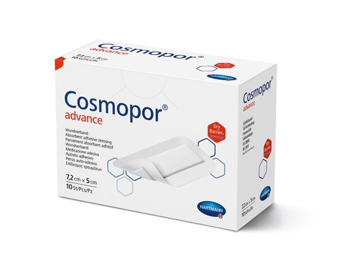 Пов'язка пластирна Cosmopor® advance / Космопор адванс 7,2см x 5см 10шт - изображение 1