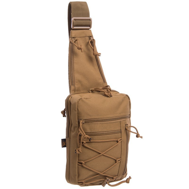 Сумка слинг тактический рюкзак SILVER KNIGHT Y-013 песочный - изображение 1