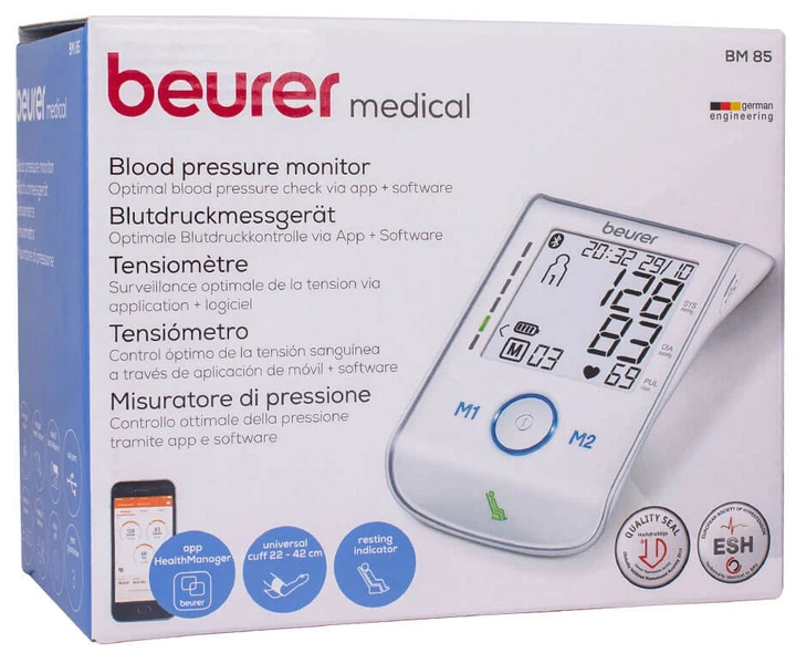 Тонометр Beurer BM 85 с Bluetooth - Фото 3 Тонометр Beurer BM 85 с Bluetooth - изображение 3