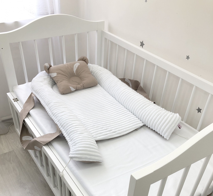 Кокон гнездышко для новорожденных Carus Textile перышки 70*35 см ...