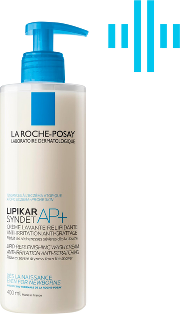 Акція на Крем-гель La Roche-Posay Lipikar Syndet АР очищувальний для обличчя і тіла 400 мл від Rozetka