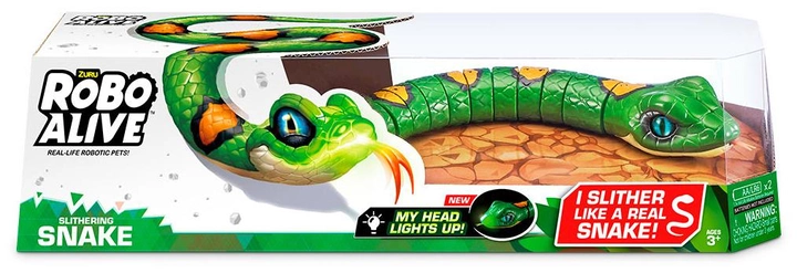 Змія інтерактивна іграшка Pets&Robo Alive Зелена (6900007277211) - зображення 2
