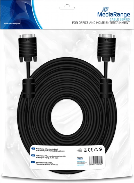 Кабель MediaRange VGA 20 м (4260057127990) - зображення 2