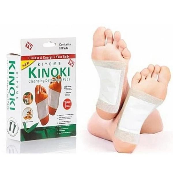 Пластир для ніг Kiyome Kinoki для виведення токсинів та очищення організму 10 шт/упаковка колір Білий - зображення 1