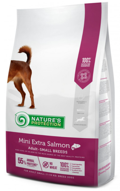 Nature's Protection Mini extra Salmon Adult Small breeds 0.5 кг сухий корм для собак малих порід - зображення 2
