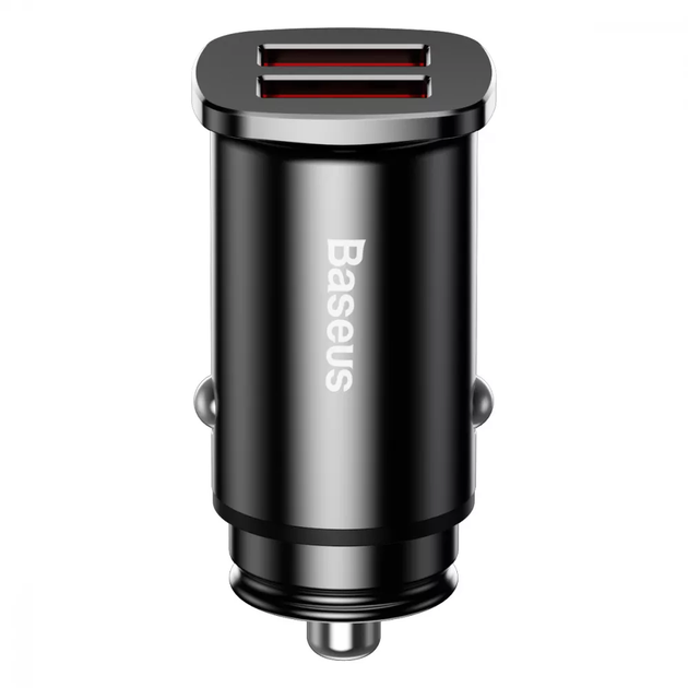 Автомобільний зарядний пристрій Baseus Variant (2USB) Black (5A) Dual Quick Charge 3.0 30W c захистом від перевантаження, чорний - зображення 4