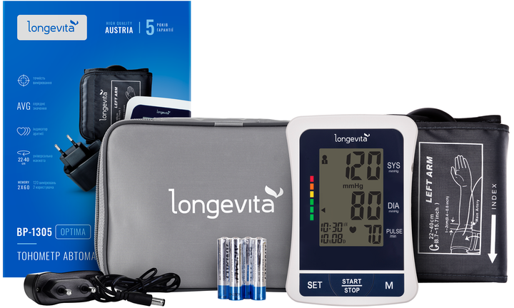 Тонометр LONGEVITA BP-1305 - зображення 10