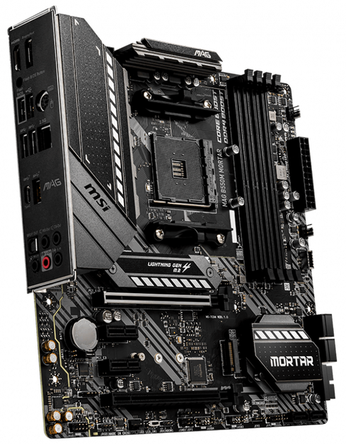 Материнська плата MSI MAG B550M Mortar (sAM4, AMD B550, PCI-Ex16) - зображення 3