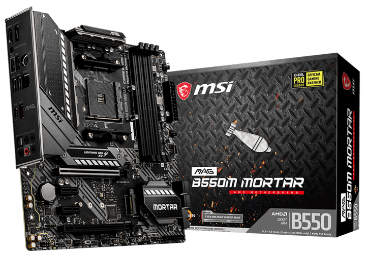 Материнська плата MSI MAG B550M Mortar (sAM4, AMD B550, PCI-Ex16) - зображення 5